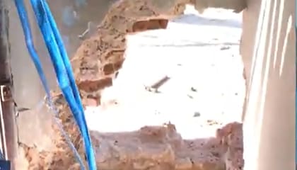 Los destrozos en la vivienda impactada
