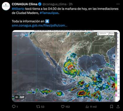Los detalles de cómo tocó tierra Alberto