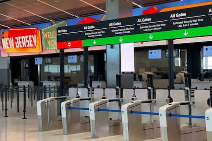 Los detalles de diseño de la terminal A en el Aeropuerto Internacional Newark Liberty