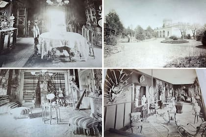 Los detalles de lujo del interior de la estancia La Chica de Salto, circa 1900