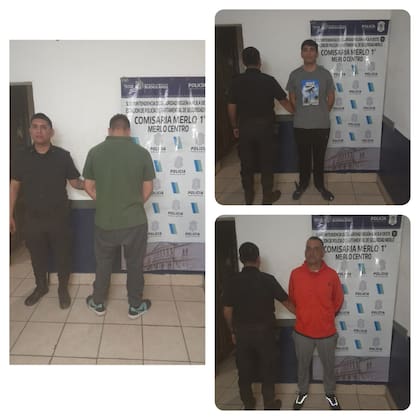 Los detenidos en la Comisaría 1era de Merlo