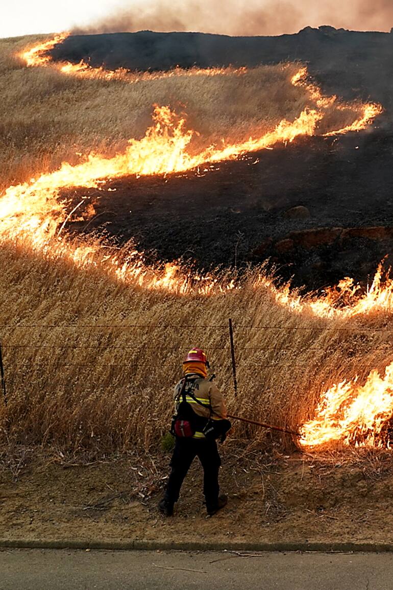 Los devastadores incendios en California