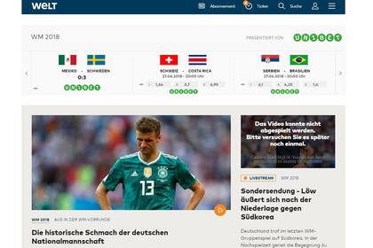 Los diarios alemanes expresaron decepción por el fracaso de la selección nacional