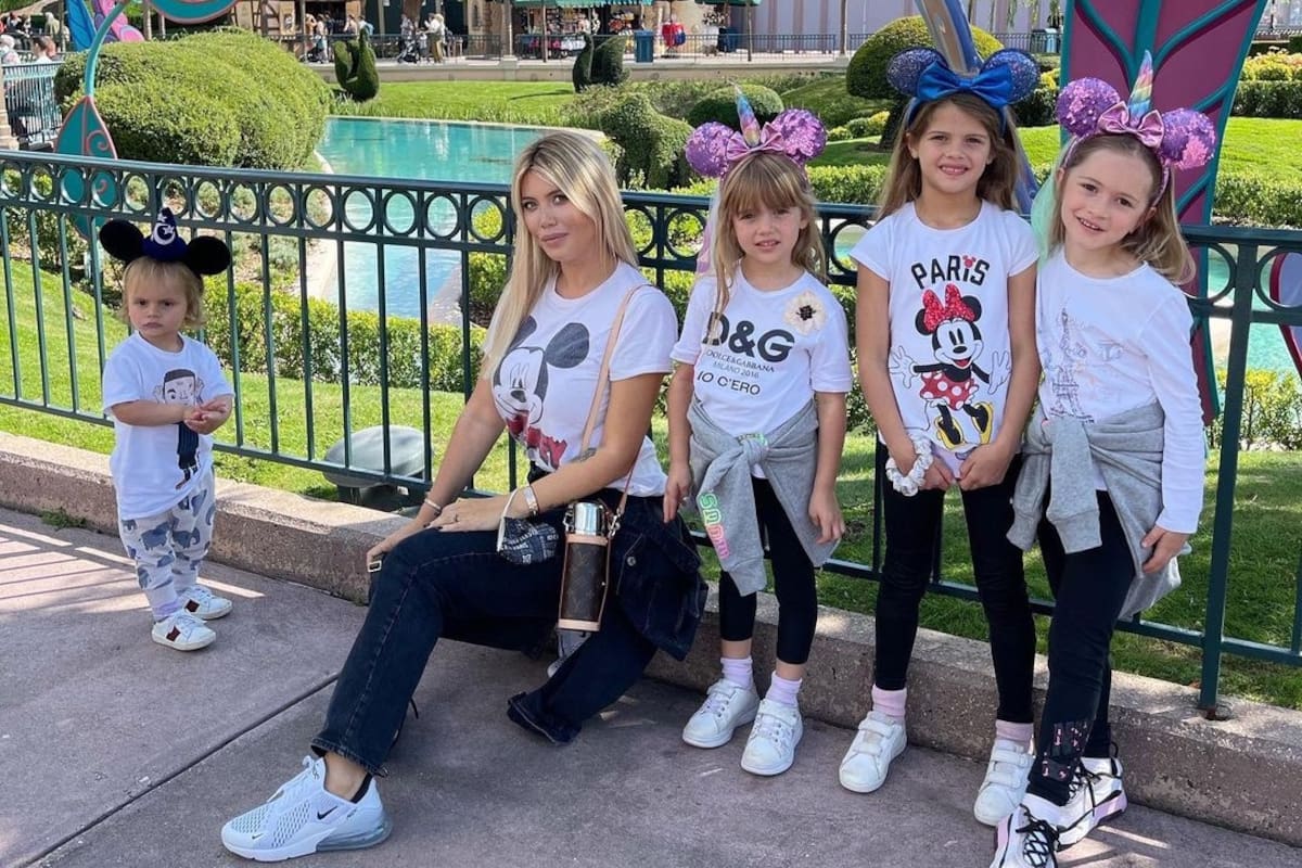 Los días de Wanda Nara cuidando a sus sobrinos, mientras Zaira disfruta de una luna de miel
