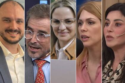 Los diputados electos Santiago Santurio; Alberto “Bertie” Benegas Lynch; Carolina Píparo; Lilia Lemoine y Marcela Pagano, fieles a Milei