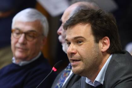 Los diputados opositores en la comisión de juicio político