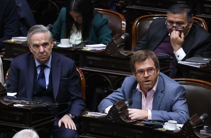 Los diputados opositores Miguel Pichetto y Nicolás Massot