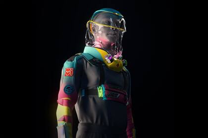 Los diseñadores del traje Micrashell buscan ofrecer una solución segura para fomentar el encuentro de personas en bares, boliches y recitales