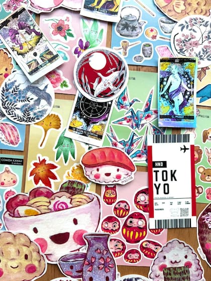 Los diseños de Maelitha en el festival de stickers