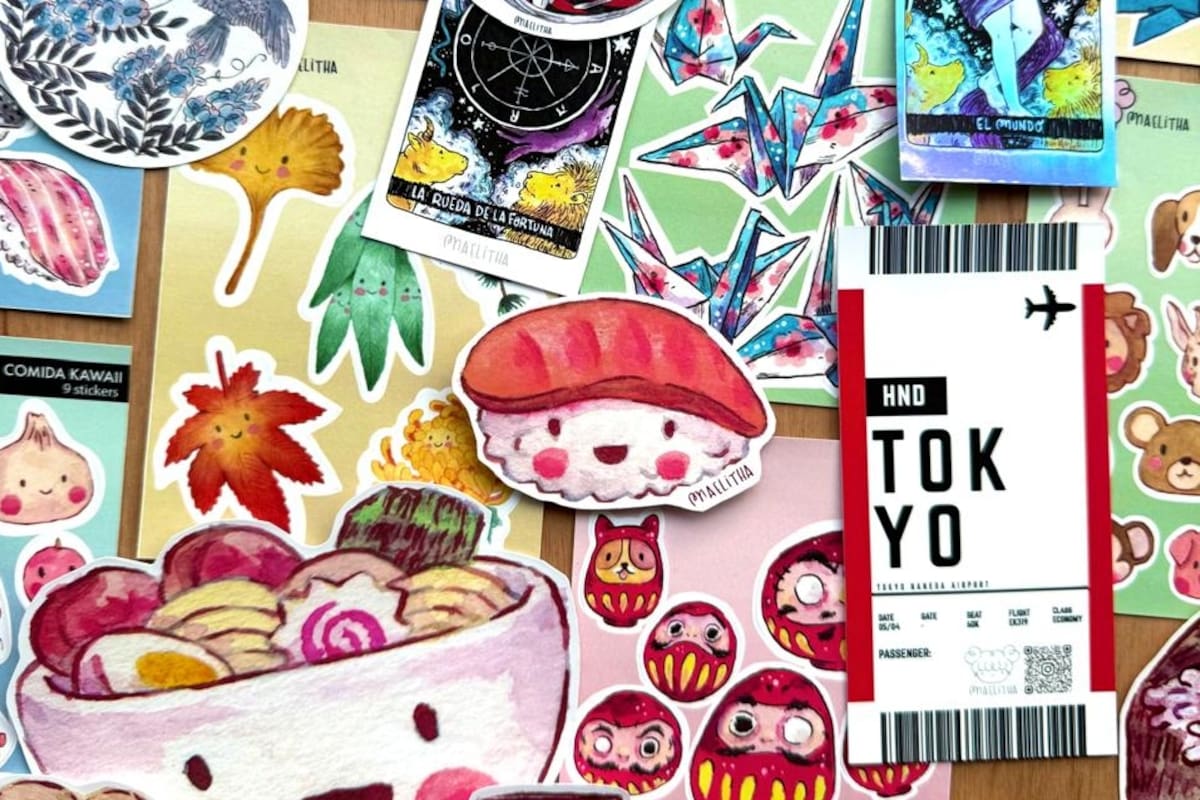Los diseños de Maelitha en el festival de stickers