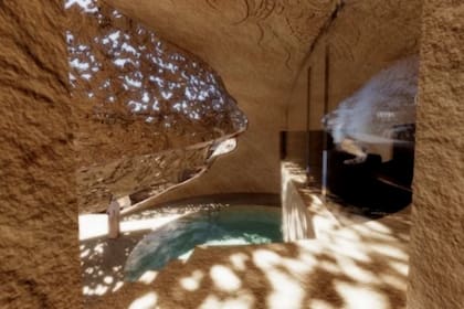 Los diseños de Sharaan muestran una versión moderna de las milenarias formas de vida nabateas con diseños monumentales tallados en las rocas