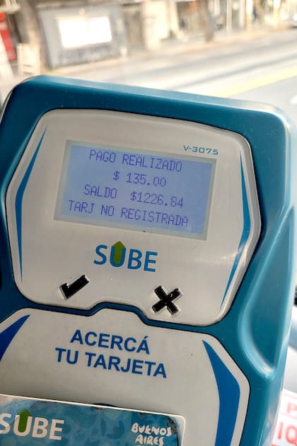 Los $135 que se pagan en el colectivo luego de haber viajado en subte