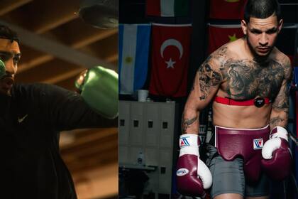 Los dos boxeadores han mostrado parte de su preparación en redes sociales Foto: @hamzahsheeraz / @edgarberlanga