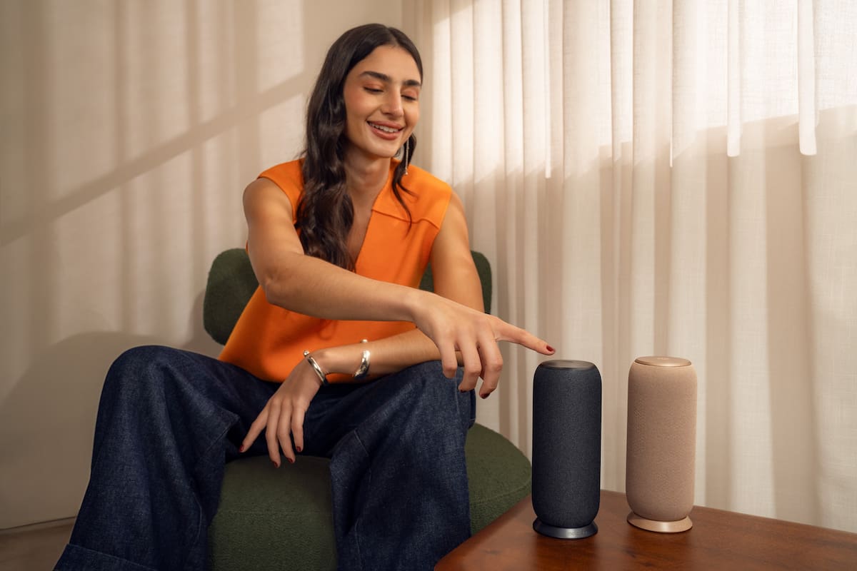 Los dos colores del Sound Flow, el parlante hecho por Motorola en colaboración con Bose