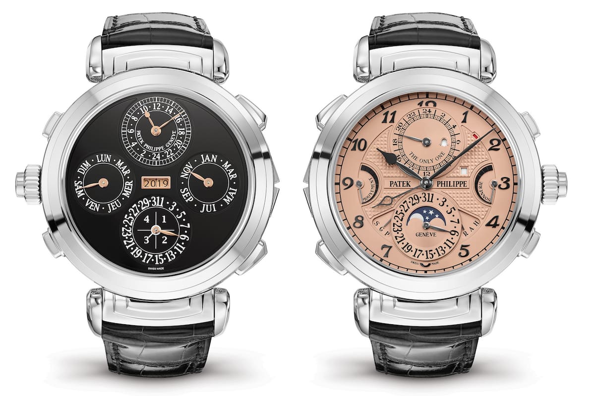 Los dos cuadrantes del Grandmaster Chime de Patek Philippe, el reloj más caro del mundo