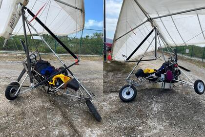 Los dos cubanos viajaron más de 140 kilómetros a bordo de una ala delta motorizada; fueron detenidos cuando aterrizaron en Florida