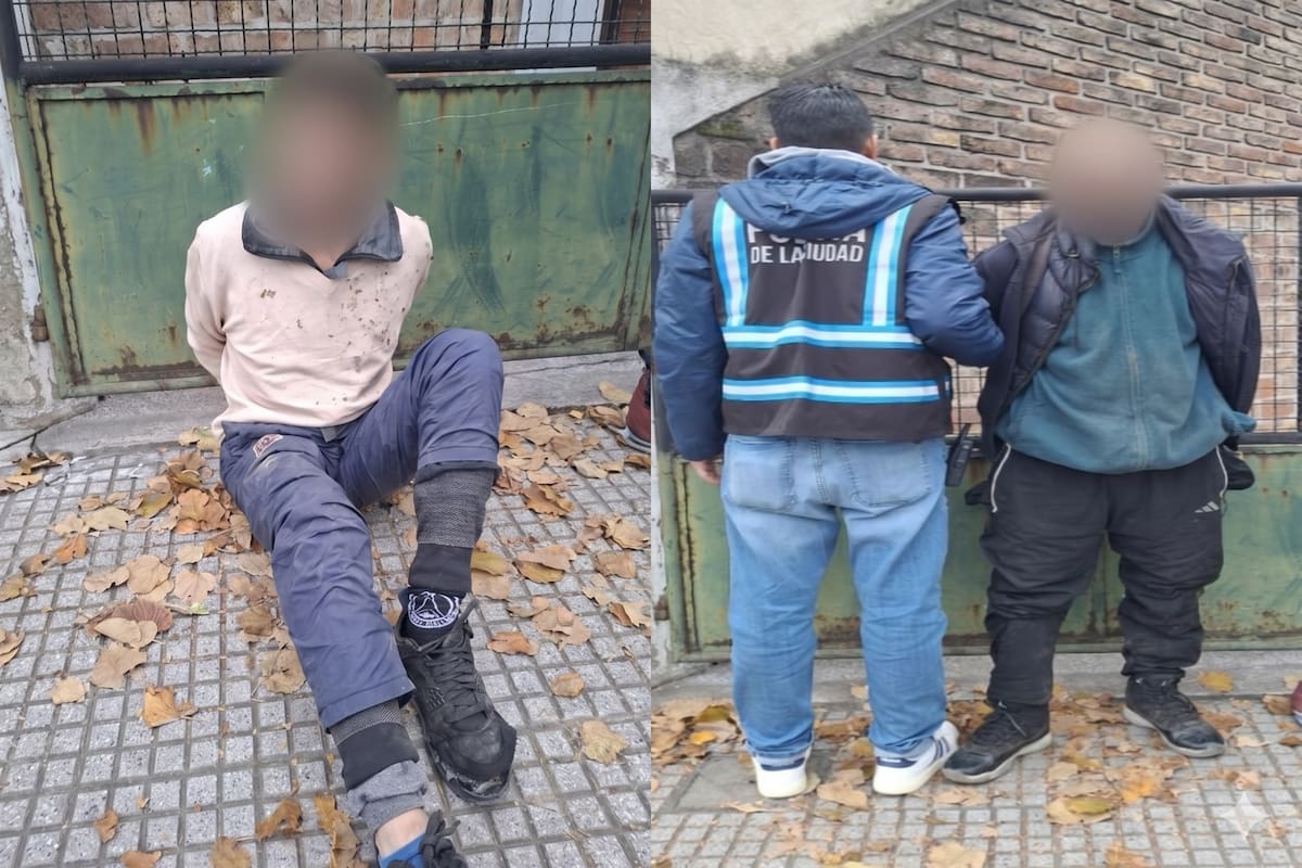 Los dos delincuentes detenidos In Fraganti en Villa Lugano