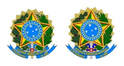 Los dos escudos que uso Bolsonaro en su carta: ¿Brazil o Brasil?