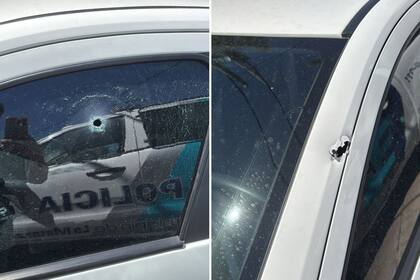 Los dos impactos pasaron a centímetros de la cabeza de la victima