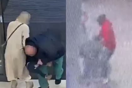 Los dos intentos de secuestro, ambos capturados por cámaras de seguridad.