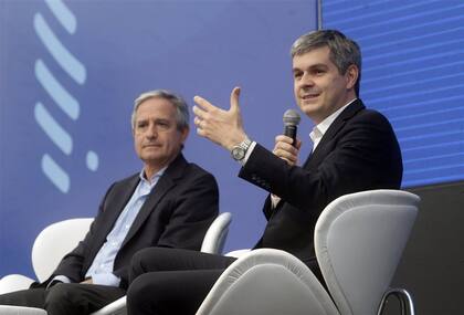 Los dos ministros hicieron la exposición central