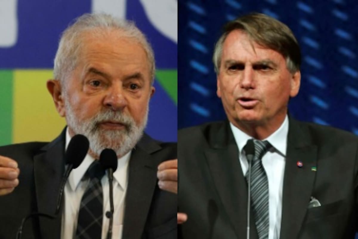 Los dos principales candidatos presidenciales de Brasil, Jair Bolsonaro y Luiz Inácio Lula da Silva