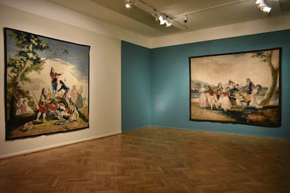 Los dos tapices, exhibidos en el MNBA