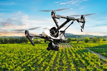Los drones se utilizan para captar imágenes a campo