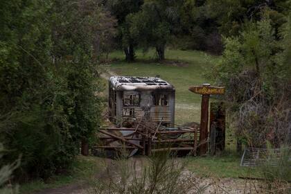 Los dueños de Los Radales, la propiedad que está en la imagen, fueron agredidos con piedras; el ingreso a la propiedad está bloqueado