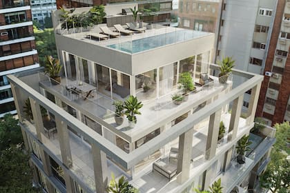 Los dúplex o triplex ubicados en últimos pisos antes era el "espacio sobrante" del edificio, ahora se piensan desde el inicio del proyecto porque son departamentos muy buscados, como los penthouse que está desarrollando Interwin en los últimos pisos del proyecto Solar Cavia en Palermo Chico