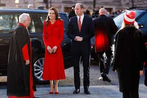 Los duques de Cambridge llegan a la Abadía de Westminster