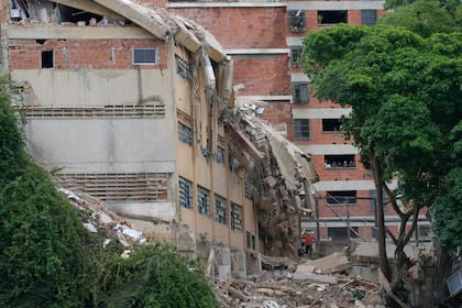 Los edificios en ruinas en Venezuela