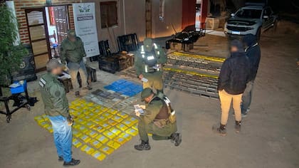 Los efectivos de Gendarmería detectaron la driga dentro de tres tanques