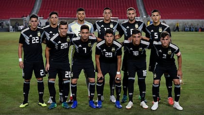 Los elegidos por Lionel Scaloni para el inicio de su ciclo, en el amistoso ante Guatemala disputado en Los Ángeles, el 8 de septiembre de 2018
