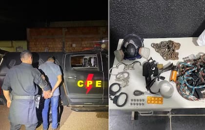 Los elementos hallados por la Policía