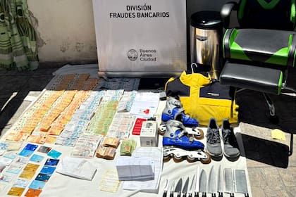 Los elementos secuestrados durante la investigación