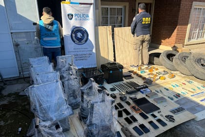 Los elementos secuestrados durante los allanamientos