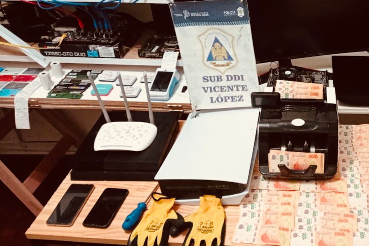 Los elementos secuestrados en el allanamiento