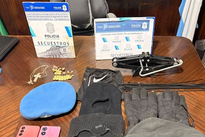 Los elementos secuestrados en poder de Ponce