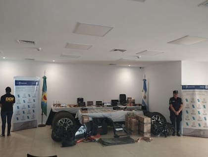 Los elementos secuestrados por la policía bonaerense