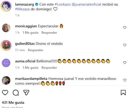 Los elogios que recibió Juana por su look de parte de sus seguidores