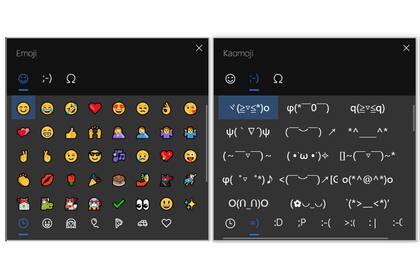 Los emojis y los kaomojis