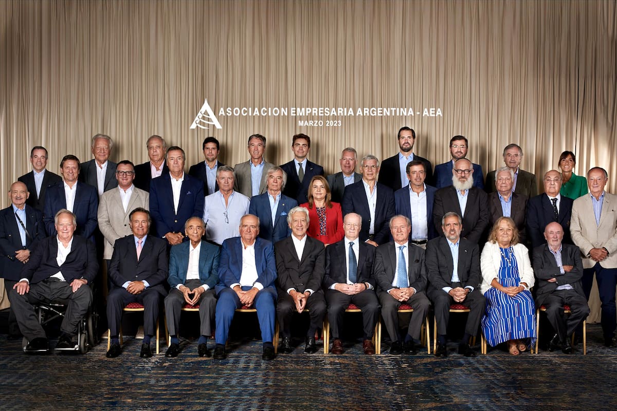 Los empresarios de la Asociación Empresaria Argentina (AEA)