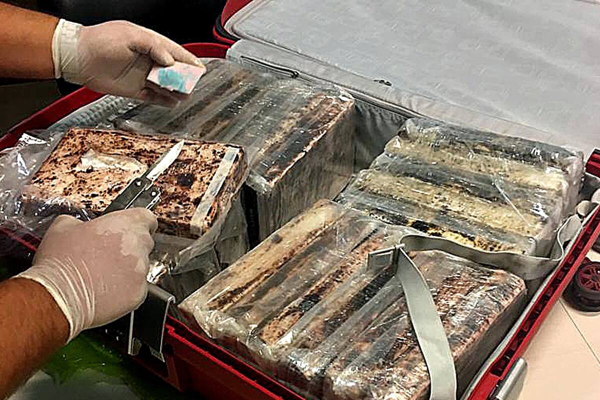 Los envoltorios de cocaína