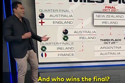 Los especialistas de la cadena Sky Sport de Nueva Zelanda dieron a los Pumas como favoritos para llegar a las semifinales del Mundial de Francia 2023