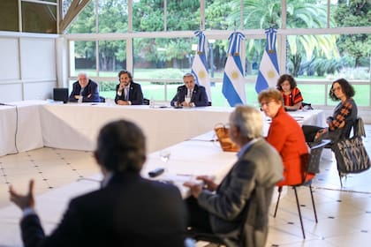 Los especialistas se reunieron con Fernández en la quinta de Olivos
