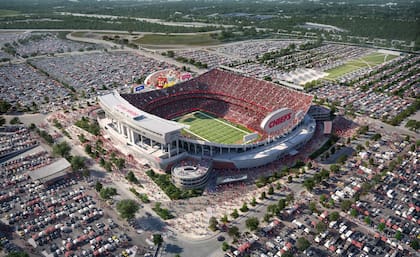 Los estadios de la NFL se transforman para el Mundial de fútbol.