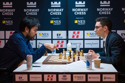 Los estadounidenses Hikaru Nakamura y Fabiano Caruana estuvieron entre los competidores del Norway Chess 2023.