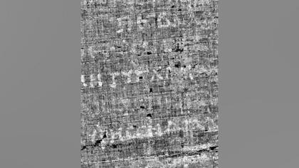Los estudios han permitido sacar a la luz algunas letras del alfabeto griego