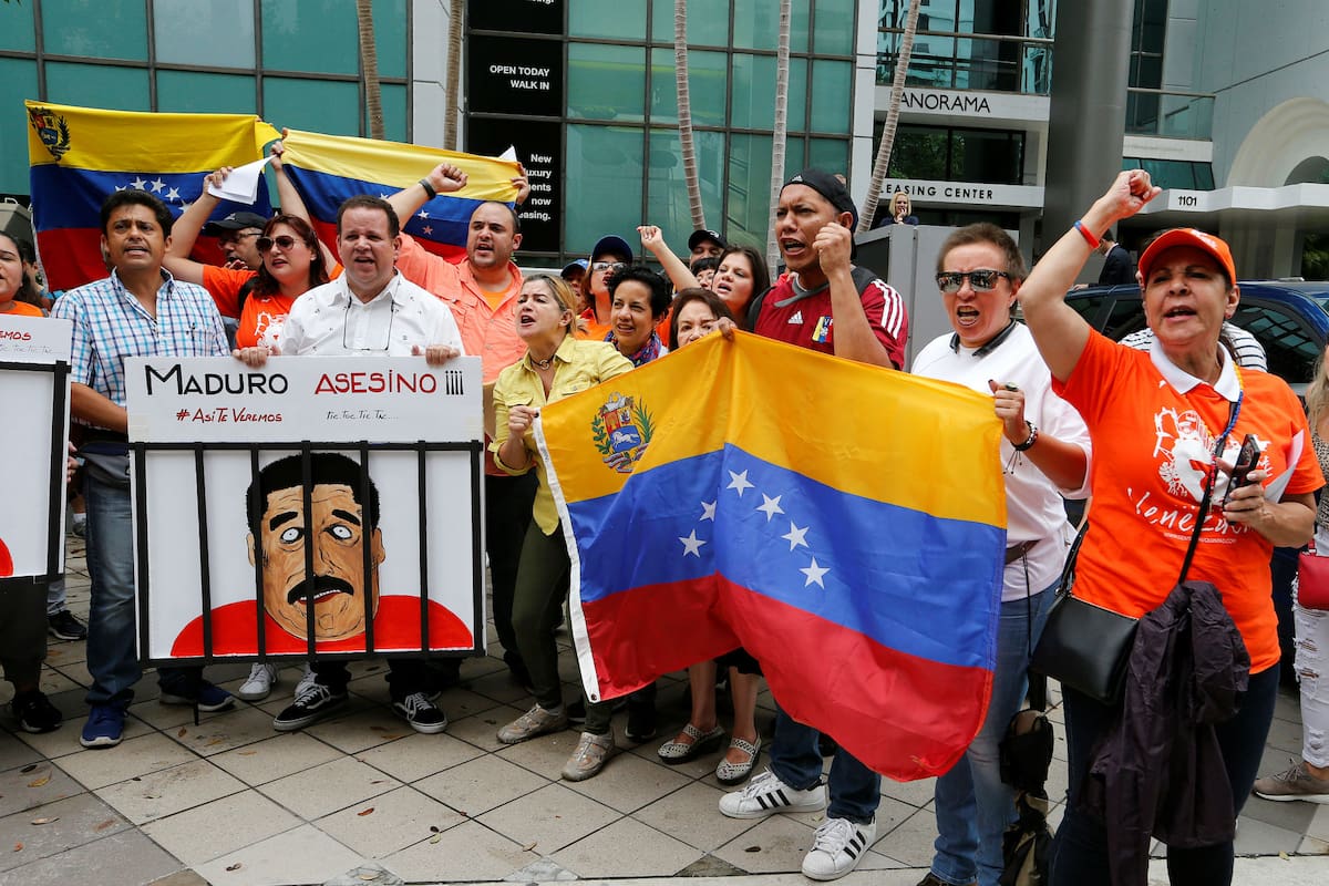 Los exiliados protestaron en Miami y en otras ciudades del mundo
